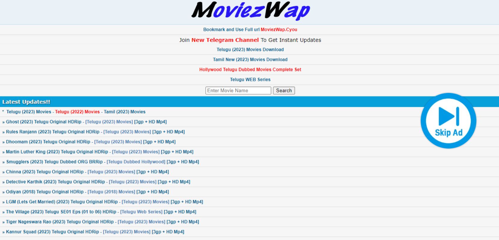 MoviezWap Free Download Tamil and Telugu Movies